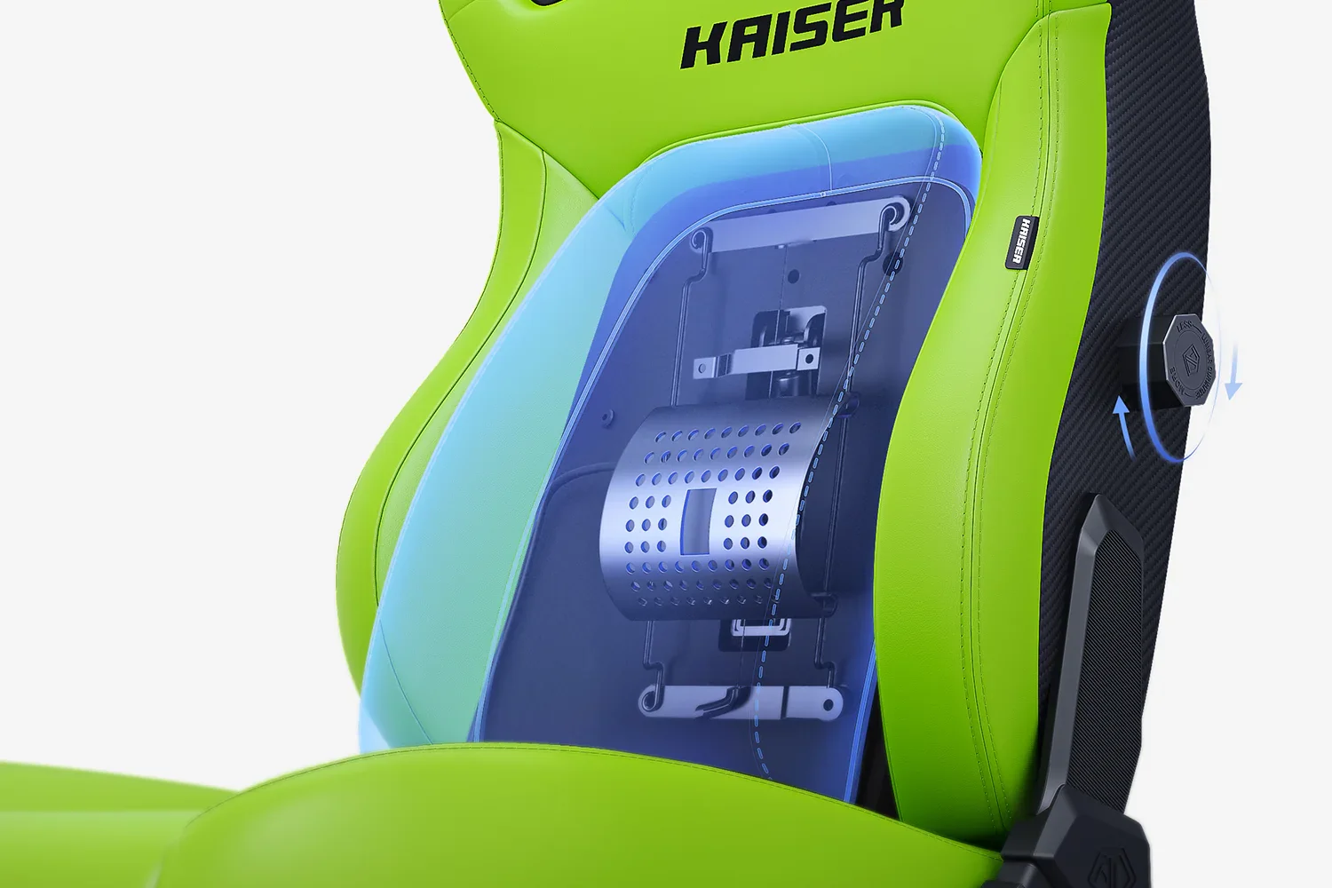 AndaSeat Cyber Green Kaiser 4 6D Armrest Gaming Chair - Image 7