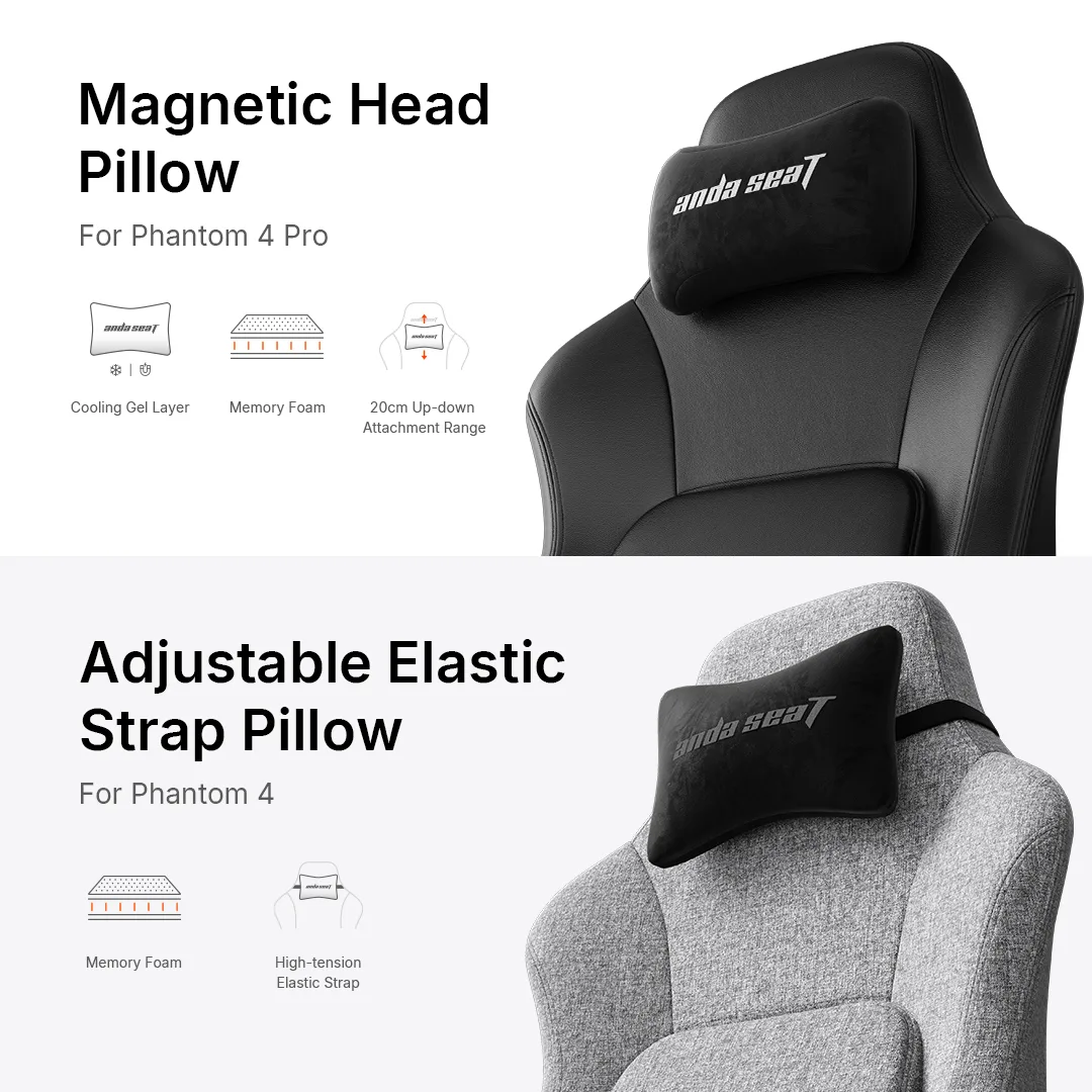 AndaSeat Elegant Black Phantom 4 Series Ergonomic Office Gaming Chair - Image 6
