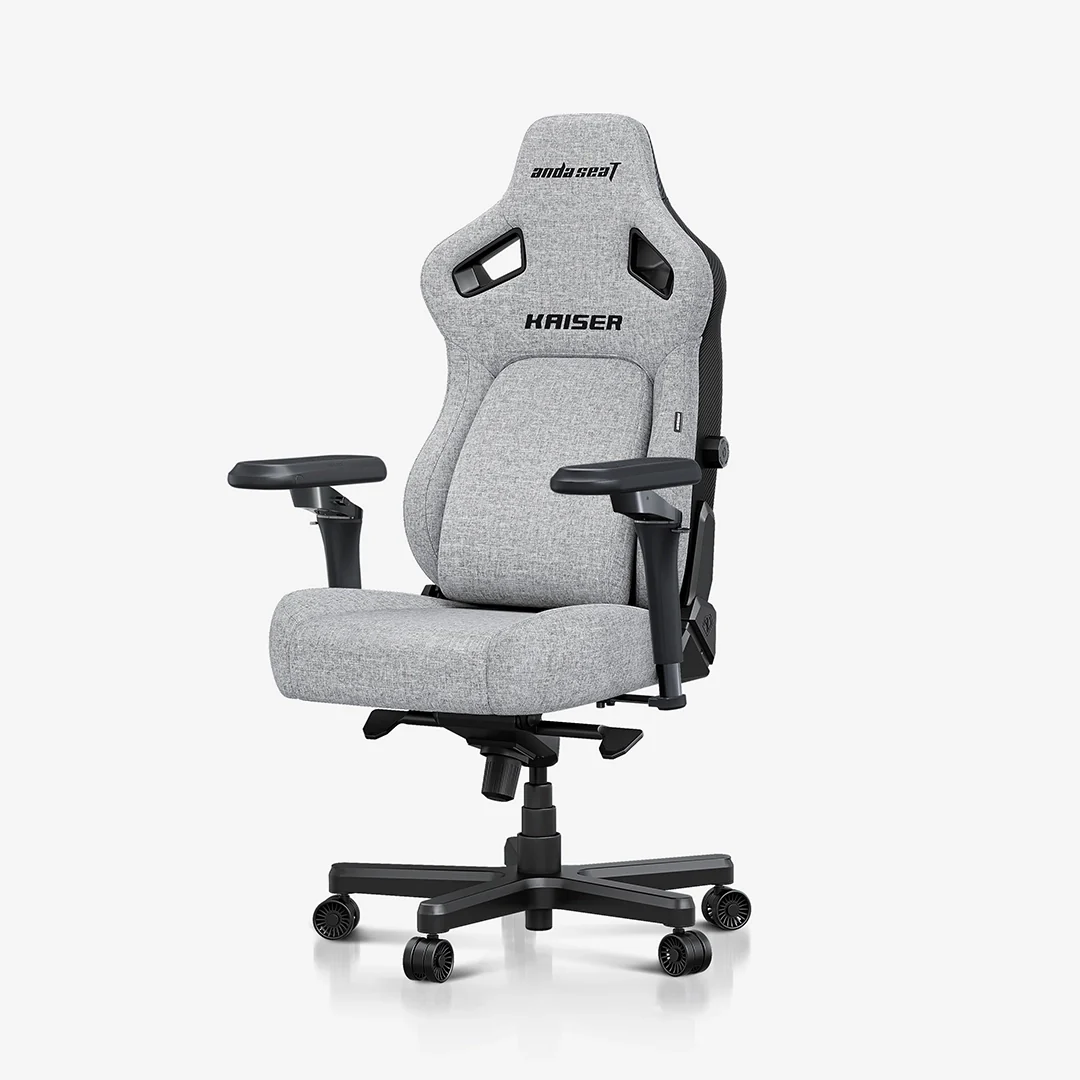 AndaSeat Ash Gray Kaiser 4 6D Armrest Gaming Chair - Image 3